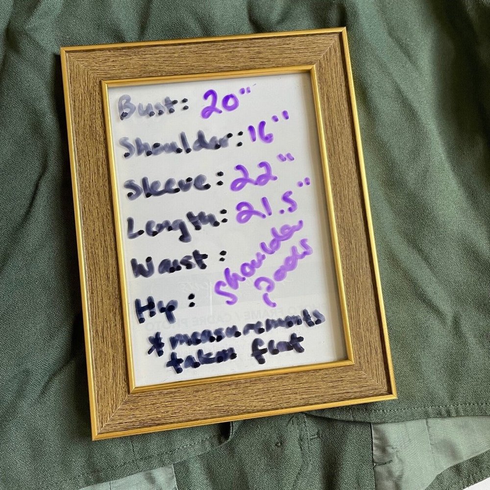 Wool Rayon Lightweight Buttoned Jacket Euc 10p 10… - image 2